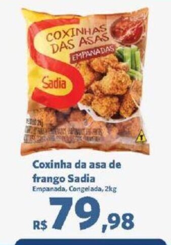 Sam's Club Coxinha da asa de frango Sadia Empanada, Congelada, 2kg oferta