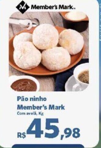 Sam's Club Pão ninho Member's Mark Com avela Kg oferta