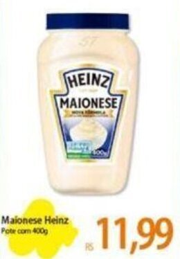 Atacadão Maionese Heinz Pote com 400g oferta