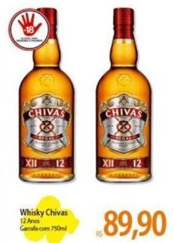 Atacadão Whisky Chivas 12 Anos Garrafa com 750ml oferta