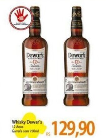 Whisky Dewar's 12 Anos Garrafa com 750ml