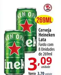 Cerveja Heineken Lata Fardo com 8 Unidades de 269ml