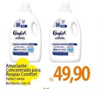 Atacadão Amaciante Concentrado para Roupas Comfort Perfect white Bombona com 5L oferta