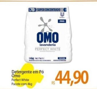 Atacadão Detergente em Pó Omo Perfect White Pacote com 4kg oferta