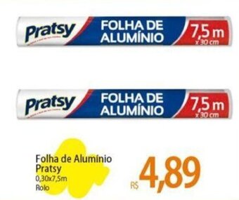 Atacadão Folha de Alumínio Pratsy 0,30x7,5m Rolo oferta