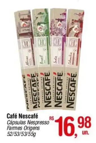 Fort Atacadista Café Nescafé Cápsulas Nespresso Farmes Origens 52/53/53/55g oferta