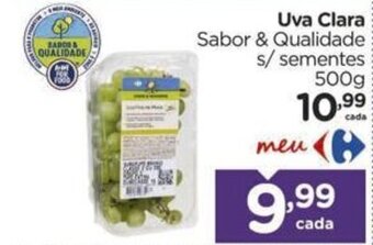 Carrefour Uva Clara Sabor & Qualidade s/sementes 500g oferta