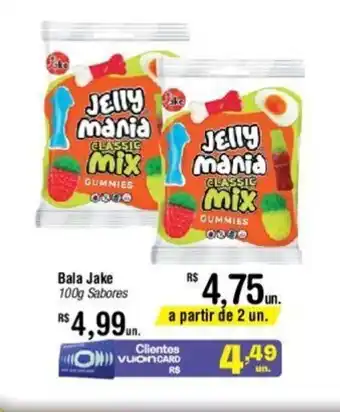 Fort Atacadista Bala Jake 100g Sabores oferta