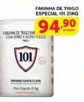 Roldão Farinha de trigo especial 101 25kg oferta