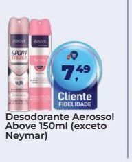 Tonin Superatacado Desodorante aerossol above 150ml oferta