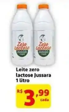 Extra Supermercado Leite zero lactose Jussara 1L oferta