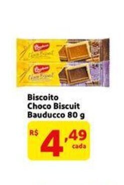 Extra Supermercado Biscoito Choco Biscuit Bauducco 80g oferta