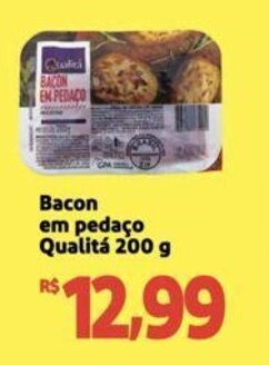Extra Supermercado Bacon em pedaço Qualitá 200 g oferta