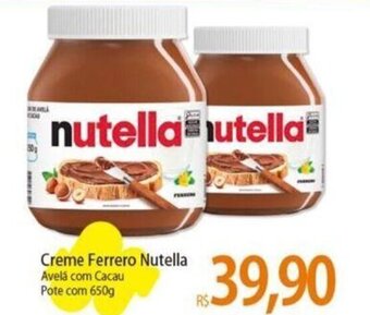 Atacadão Creme Ferrero Nutella Avelá com Cacau Pote com 650g oferta