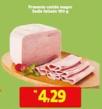Extra Supermercado Presunto cozido magro Sadia fatiado 100 g oferta