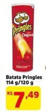 Extra Supermercado Batata Pringles 114g/120g oferta