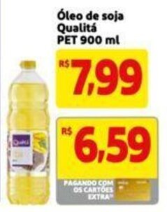 Extra Supermercado Óleo de soja Qualitá PET 900 ml oferta