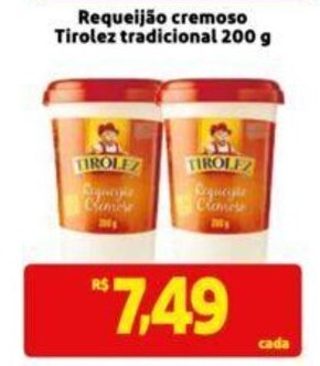 Requeijão cremoso Tirolez tradicional 200 g
