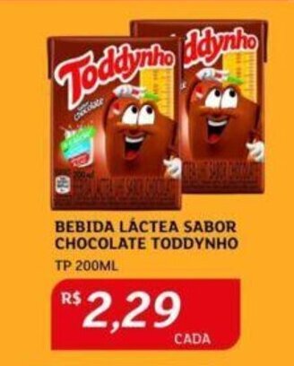 Assaí Atacadista BEBIDA LÁCTEA SABOR CHOCOLATE TODDYNHO TP 200ML oferta