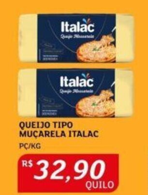 Assaí Atacadista QUEIJO TIPO MUCARELA ITALAC PC/KG oferta