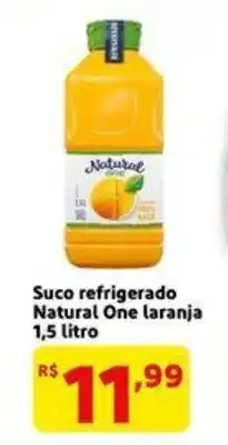 Extra Supermercado Suco refrigerante Natural One laranja 1.5L oferta