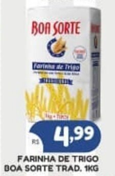 FARINHA DE TRIGO BOA SORTE TRAD, 1KG