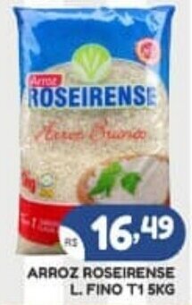 Bramil Supermercados ARROZ ROSEIRENSE L. FINO T1 5KG oferta