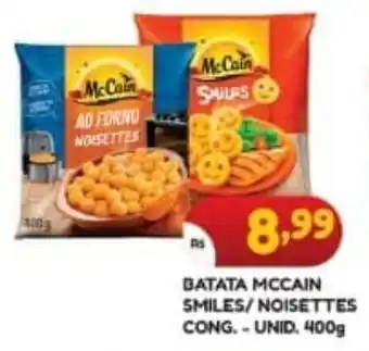 Bramil Supermercados BATATA MCCAIN SMILES/NOISETTES CONG.-UNID. 400g oferta