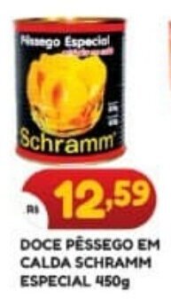 DOCE PÊSSEGO EM CALDA SCHRAMM ESPECIAL 450g