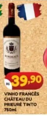 Bramil Supermercados VINHO FRANCES CHÂTEAU DU PRIEURÉ TINTO 750ml oferta