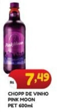 CHOPP DE VINHO PINK MOON PET 600ml