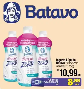 Fort Atacadista logurte Líquido Batavo Pense Zero Sabores 1,15kg oferta