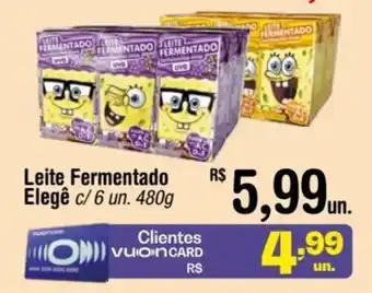 Fort Atacadista Leite Fermentado Elegê c/ 6 un. 480g oferta