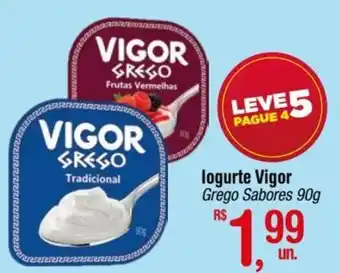 Fort Atacadista logurte Vigor Grego Sabores 90g oferta