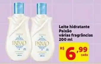 Extra Supermercado Leite hidratante Paixao 200ml oferta