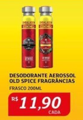 DESODORANTE AEROSSOL OLD SPICE FRAGRÂNCIAS FRASCO 200ML