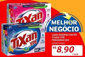 Assaí Atacadista LAVA-ROUPAS EM PÓ TIXAN YPE FRAGRÂNCIAS CAIXETA 800G oferta