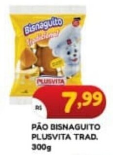 Bramil Supermercados PÃO BISNAGUITO PLUSVITA TRAD. 300g oferta