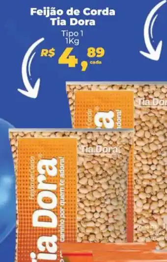 Feijão de Corda Tia Dora Tipo 1 1kg
