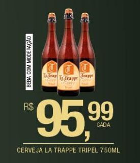 DB Supermercados Cerveja la trappe tripel 750ml oferta