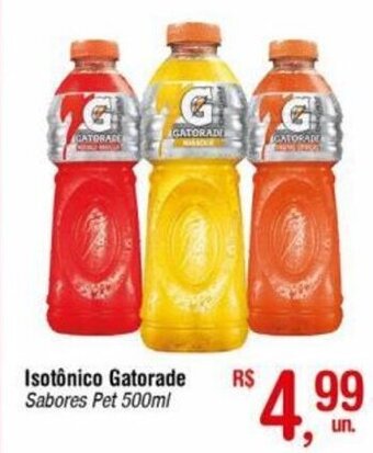 Fort Atacadista Isotônico Gatorade Sabores Pet 500ml oferta