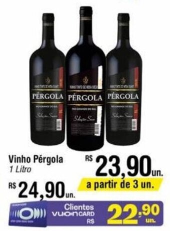 Fort Atacadista Vinho Pérgola 1 Litro oferta