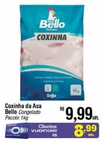 Coxinha da Asa Bello Congelado Pacote 1kg