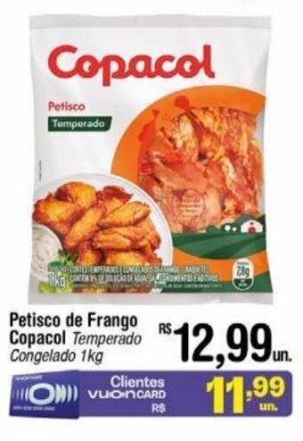 Fort Atacadista Petisco de Frango Copacol Temperado Congelado 1kg oferta