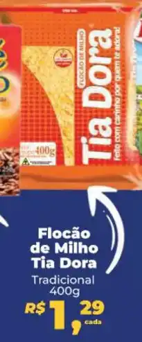 Flocão de Milho Tia Dora Tradicional 400g