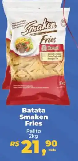 Mix Mateus Batata Smaken Fries Palito 2kg oferta
