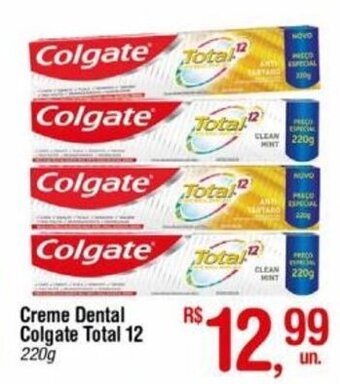 Fort Atacadista Creme Dental Colgate Total 12 220g oferta