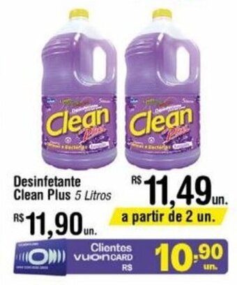 Fort Atacadista Desinfetante Clean Plus 5 Litros oferta