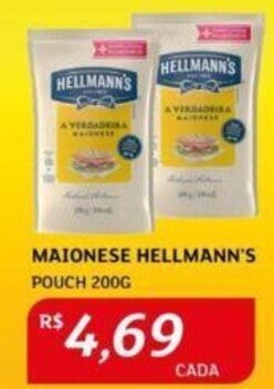 Assaí Atacadista MAIONESE HELLMANN'S POUCH 200G oferta