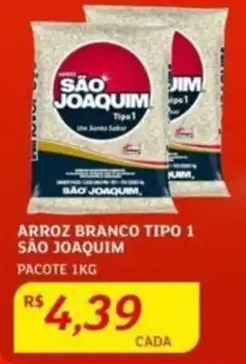 Assaí Atacadista ARROZ BRANCO TIPO 1 SÃO JOAQUIM PACOTE 1KG oferta